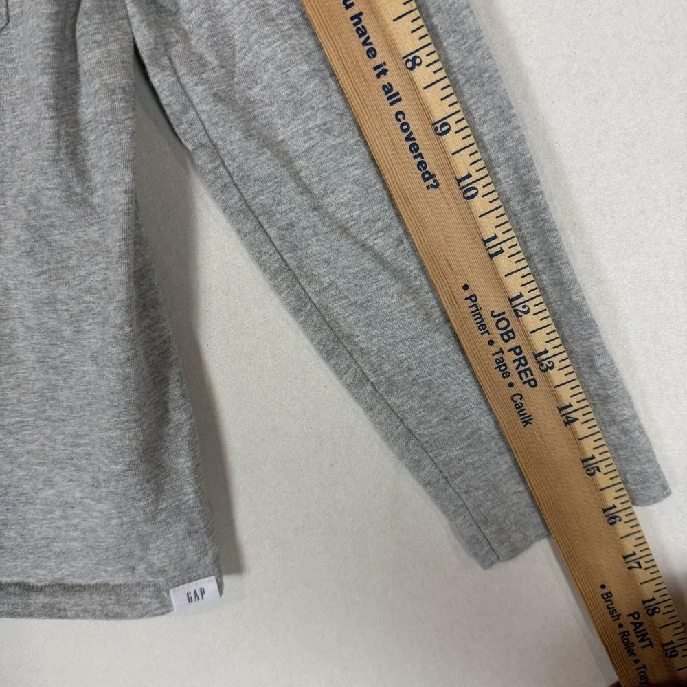 Gap Shirt Kids S 6-7 Gray Pocket Long Sleeve Tagless Jersey Tee Top Basic